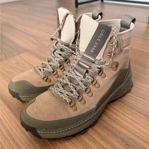 COLE HAAN MEN 5ZG EXPLORE HIKER SHOES - Olive and Tan